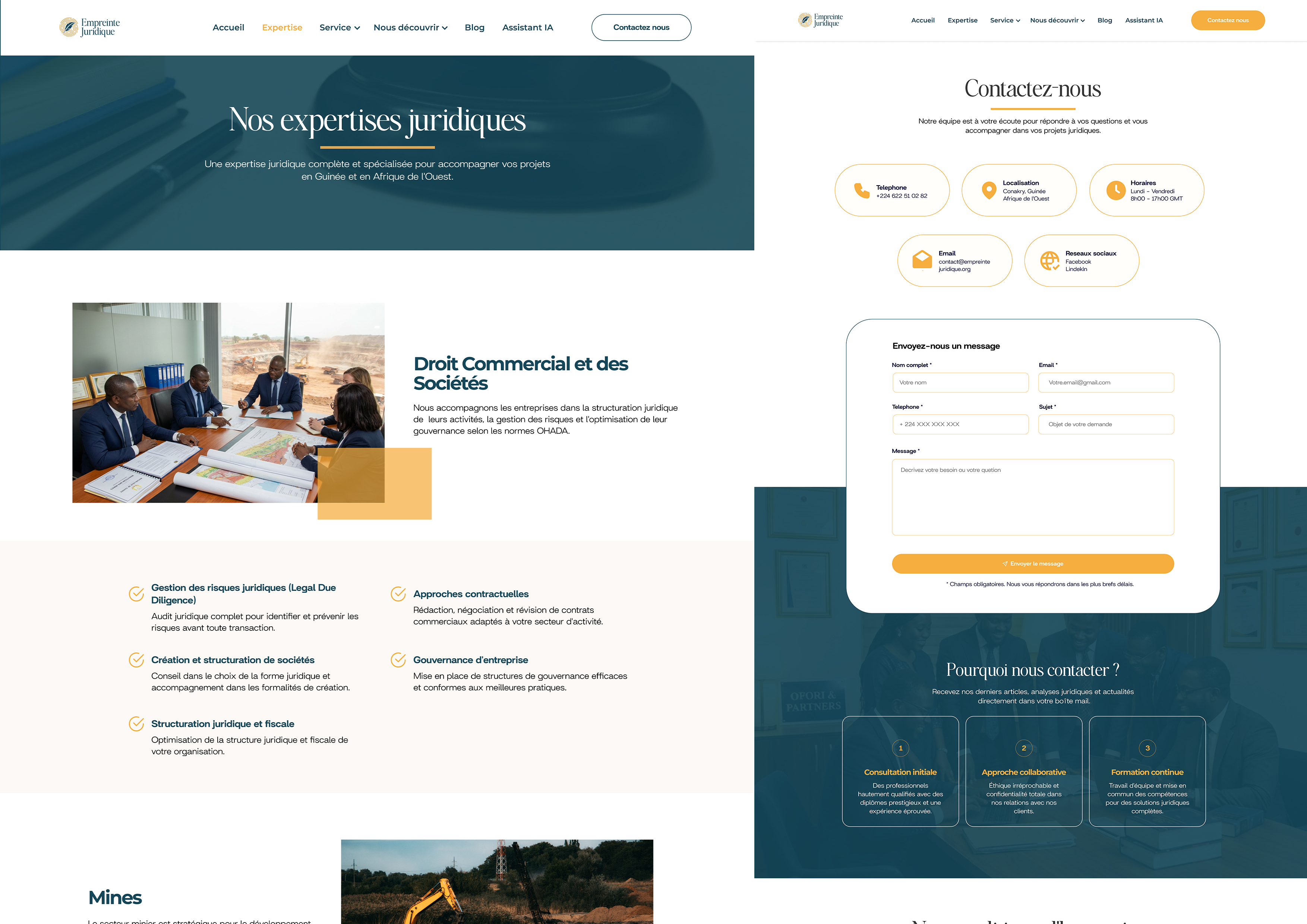 Identité visuelle Empreinte Juridique — Novafrik
